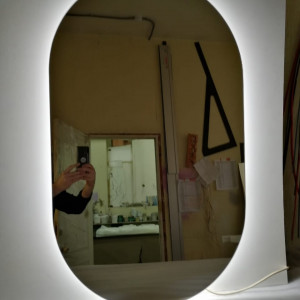 Овальное зеркало капсульной формы с подсветкой, модель «Мэриэнн»960-666.66666666667