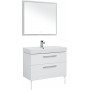Комплект мебели для ванной Aquanet Nova 90 белый (2 ящика)