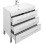 Комплект мебели для ванной Aquanet Верона NEW 90 белый (напольный 3 ящика)