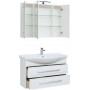Комплект мебели для ванной Aquanet Остин 105 белый