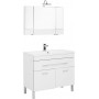 Комплект мебели для ванной Aquanet Верона NEW 100 белый (напольный 1 ящик 2 дверцы)