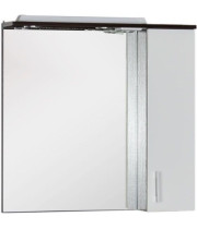 Зеркало-шкаф с подсветкой Aquanet Тиана 75 венге