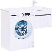 Тумба с раковиной Aquanet Токио 110 R белый (подвесная, 1 ящик)