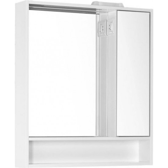 Зеркало-шкаф с подсветкой Aquanet Коста 76 белый