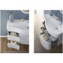 Комплект мебели для ванной Aquanet Сопрано 95 R белый (3 ящика)