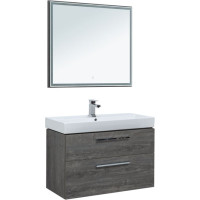 Комплект мебели для ванной Aquanet Nova 90 дуб рошелье (2 ящика)