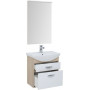 Комплект мебели для ванной Aquanet Грейс 65 дуб сонома/белый (2 ящика)