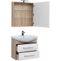 Комплект мебели для ванной Aquanet Остин 75 дуб сонома/белый