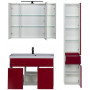 Комплект мебели для ванной Aquanet Латина 100 бордо