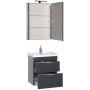 Комплект мебели для ванной Aquanet Эвора 60 серый антрацит