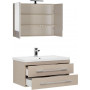 Комплект мебели для ванной Aquanet Нота NEW 90 светлый дуб (камерино)