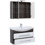 Комплект мебели для ванной Aquanet Остин 105 дуб кантербери/белый