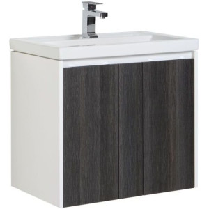 Тумба с раковиной Aquanet Клио 70 эвкалипт мистери/белый