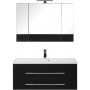 Комплект мебели для ванной Aquanet Верона NEW 100 черный (подвесной 2 ящика)