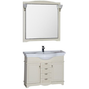 Комплект мебели для ванной Aquanet Луис 110 бежевый