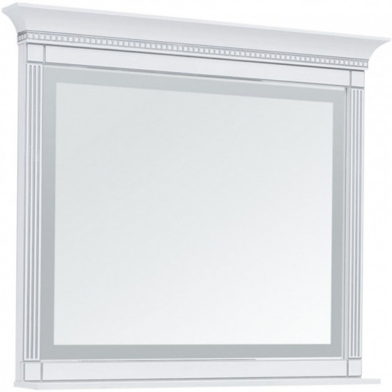 Зеркало с подсветкой Aquanet Селена 120 белый/серебро