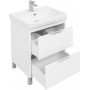 Комплект мебели для ванной Aquanet Гретта 60 New белый (2 ящика)