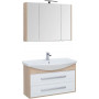 Комплект мебели для ванной Aquanet Остин 105 дуб сонома/белый