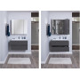 Комплект мебели для ванной Aquanet Алвита 80 серый антрацит
