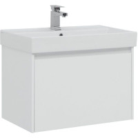 Тумба с раковиной Aquanet Nova Lite 75 белый (1 ящик)