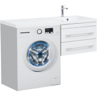 Тумба с раковиной Aquanet Верона 120 R белый (подвесная, 2 ящика)