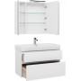 Комплект мебели для ванной Aquanet Бруклин 100 белый
