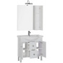 Комплект мебели для ванной Aquanet Стайл 85 белый (2 дверцы 2 ящика)