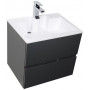 Комплект мебели для ванной Aquanet Алвита 60 серый антрацит
