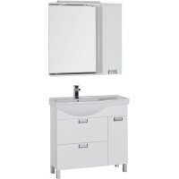 Комплект мебели для ванной Aquanet Сити 90 L белый