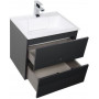 Комплект мебели для ванной Aquanet Алвита 60 серый антрацит
