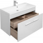 Комплект мебели для ванной Aquanet Августа 100 белый