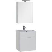 Комплект мебели для ванной Aquanet Латина 60 белый (1 ящик)