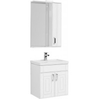 Комплект мебели для ванной Aquanet Рондо 60 белый антик (2 дверцы)