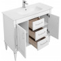 Комплект мебели для ванной Aquanet Селена 105 белый/серебро (3 ящика, 2 дверцы)