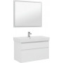 Комплект мебели для ванной Aquanet Nova Lite 100 белый (2 ящика)