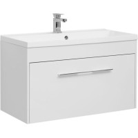 Тумба с раковиной Aquanet Августа 100 белый