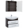 Комплект мебели для ванной Aquanet Остин 85 дуб кантербери/белый