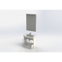 Комплект мебели для ванной Aquanet Ирис 65 белый (1 ящик)