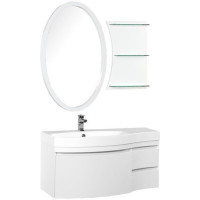 Комплект мебели для ванной Aquanet Опера 115 L белый (3 ящика)