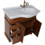 Комплект мебели для ванной Aquanet Луис 90 R темный орех