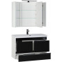Комплект мебели для ванной Aquanet Тиволи 100 черный