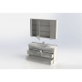 Комплект мебели для ванной Aquanet Остин 120 дуб кантербери/белый