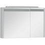 Зеркало-шкаф с подсветкой Aquanet Лайн 90 L белый