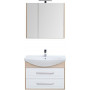 Комплект мебели для ванной Aquanet Остин 85 дуб сонома/белый