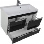 Комплект мебели для ванной Aquanet Тиволи 100 черный