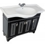 Комплект мебели для ванной Aquanet Валенса 110 черный краколет/серебро