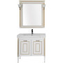Комплект мебели для ванной Aquanet Паола 90 белый/золото (керамика)