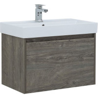 Тумба с раковиной Aquanet Nova Lite 75 дуб рошелье (1 ящик)