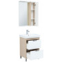 Комплект мебели для ванной Aquanet Гретта 60 New светлый дуб (2 ящика)