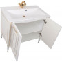 Комплект мебели для ванной Aquanet Паола 90 белый/золото (литьевой мрамор)